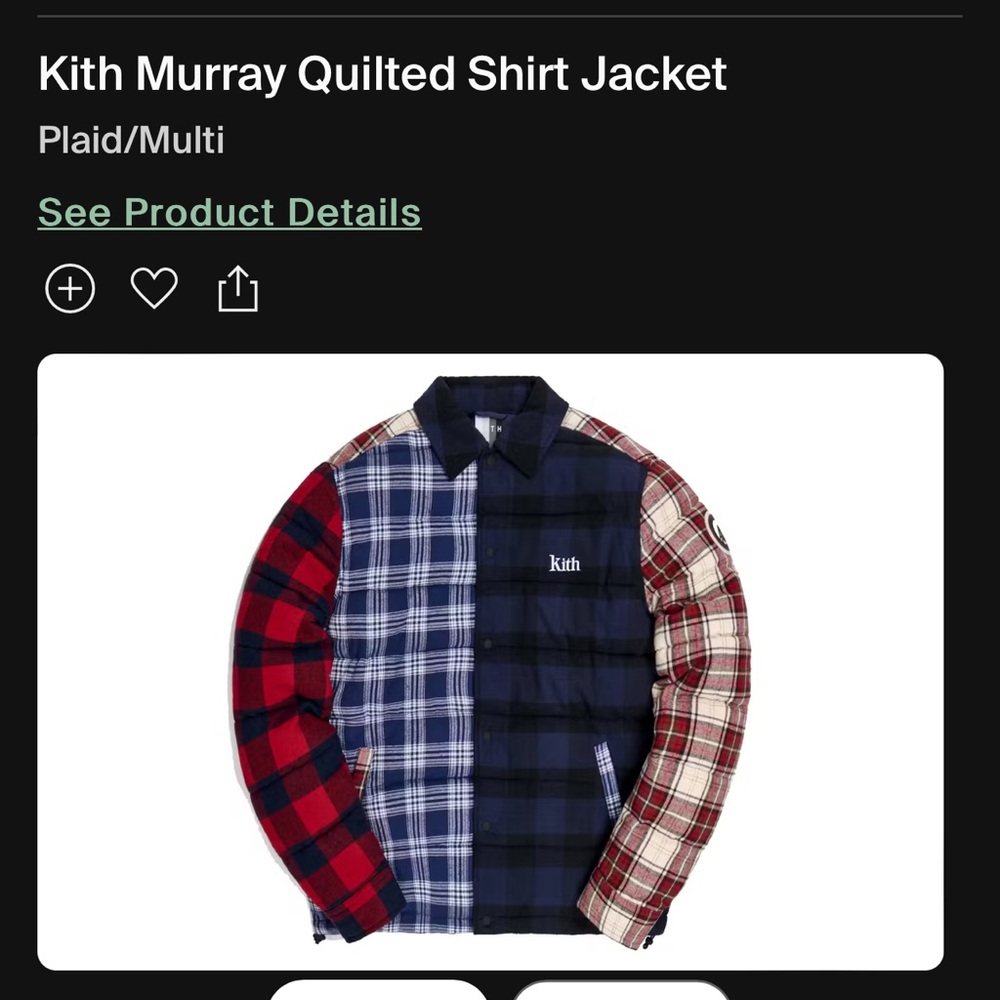 Kith Murray Quilted Shirt Jacket